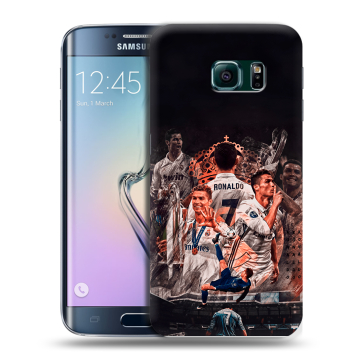 Силиконовый чехол на Samsung Galaxy S6 Edge с принтом Реал Роналдо Real Ronaldo Силиконовый чехол на Samsung Galaxy S6 Edge с принтом Реал Роналдо Real Ronaldo