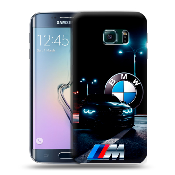 Силиконовый чехол на Samsung Galaxy S6 Edge с принтом БМВ BMW Силиконовый чехол на Samsung Galaxy S6 Edge с принтом БМВ BMW