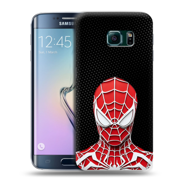 Силиконовый чехол на Samsung Galaxy S6 Edge с принтом человек паук spiderman Силиконовый чехол на Samsung Galaxy S6 Edge с принтом человек паук spiderman