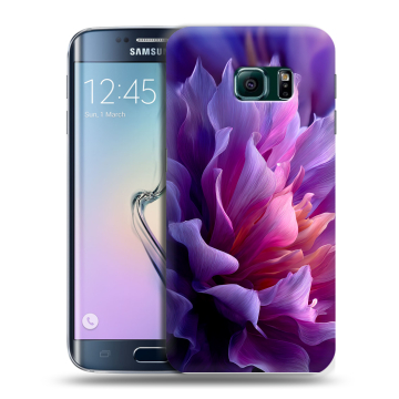 Силиконовый чехол на Samsung Galaxy S6 Edge с принтом женский цветы Силиконовый чехол на Samsung Galaxy S6 Edge с принтом женский цветы