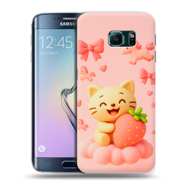 Силиконовый чехол на Samsung Galaxy S6 Edge с принтом для девочек Силиконовый чехол на Samsung Galaxy S6 Edge с принтом для девочек
