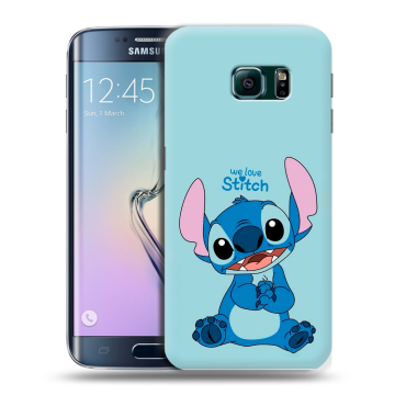 Силиконовый чехол на Samsung Galaxy S6 Edge с принтом Лило и Стич Силиконовый чехол на Samsung Galaxy S6 Edge с принтом Лило и Стич
