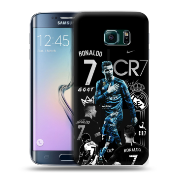 Силиконовый чехол на Samsung Galaxy S6 Edge с принтом Реал Роналдо Силиконовый чехол на Samsung Galaxy S6 Edge с принтом Реал Роналдо