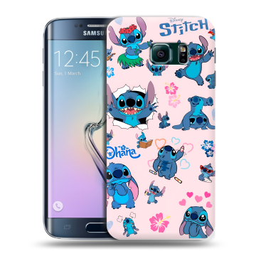 Силиконовый чехол на Samsung Galaxy S6 Edge с принтом Лило и Стич Силиконовый чехол на Samsung Galaxy S6 Edge с принтом Лило и Стич