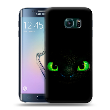 Силиконовый чехол на Samsung Galaxy S6 Edge с принтом Как приручить дракона Силиконовый чехол на Samsung Galaxy S6 Edge с принтом Как приручить дракона