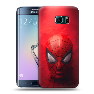 Силиконовый чехол на Samsung Galaxy S6 Edge с принтом Spiderman Человек паук Силиконовый чехол на Samsung Galaxy S6 Edge с принтом Spiderman Человек паук
