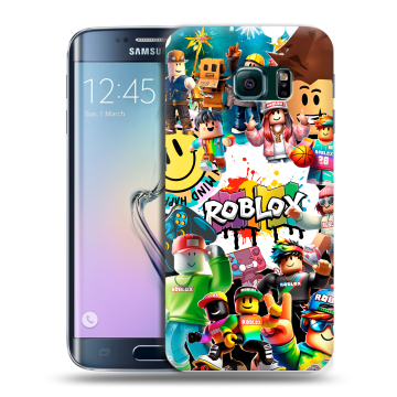 Силиконовый чехол на Samsung Galaxy S6 Edge с принтом Roblox Роблокс Силиконовый чехол на Samsung Galaxy S6 Edge с принтом Roblox Роблокс