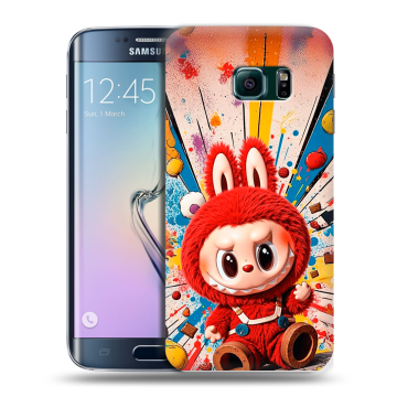 Силиконовый чехол на Samsung Galaxy S6 Edge с принтом Labubu Лабубу Силиконовый чехол на Samsung Galaxy S6 Edge с принтом Labubu Лабубу