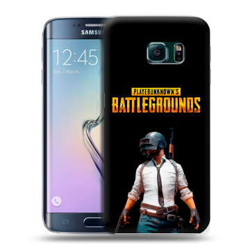 Силиконовый чехол на Samsung Galaxy S6 Edge с принтом PUGB ПАГБ Силиконовый чехол на Samsung Galaxy S6 Edge с принтом PUGB ПАГБ