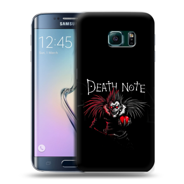 Силиконовый чехол на Samsung Galaxy S6 Edge с принтом Death note Тетрадь смерти Силиконовый чехол на Samsung Galaxy S6 Edge с принтом Death note Тетрадь смерти
