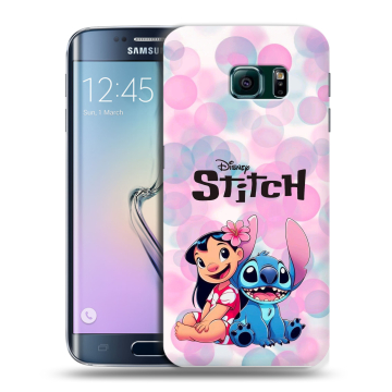 Силиконовый чехол на Samsung Galaxy S6 Edge с принтом Лило и Стич Силиконовый чехол на Samsung Galaxy S6 Edge с принтом Лило и Стич