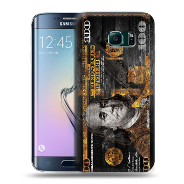Силиконовый чехол на Samsung Galaxy S6 Edge с принтом Доллар деньги Силиконовый чехол на Samsung Galaxy S6 Edge с принтом Доллар деньги