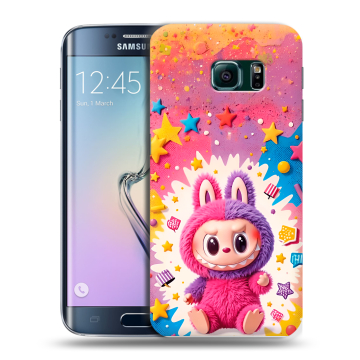 Силиконовый чехол на Samsung Galaxy S6 Edge с принтом Labubu Лабубу Силиконовый чехол на Samsung Galaxy S6 Edge с принтом Labubu Лабубу