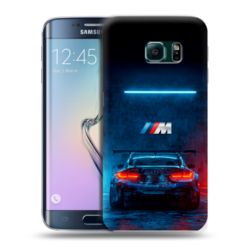 Силиконовый чехол на Samsung Galaxy S6 Edge с принтом BMW БМВ Силиконовый чехол на Samsung Galaxy S6 Edge с принтом BMW БМВ