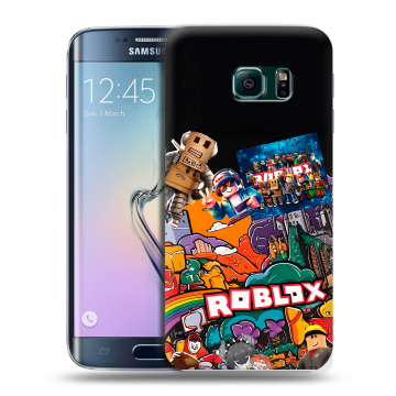 Силиконовый чехол на Samsung Galaxy S6 Edge с принтом Roblox Роблокс Силиконовый чехол на Samsung Galaxy S6 Edge с принтом Roblox Роблокс