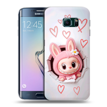Силиконовый чехол на Samsung Galaxy S6 Edge с принтом Labubu Лабубу Силиконовый чехол на Samsung Galaxy S6 Edge с принтом Labubu Лабубу