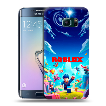 Силиконовый чехол на Samsung Galaxy S6 Edge с принтом Roblox Роблокс Силиконовый чехол на Samsung Galaxy S6 Edge с принтом Roblox Роблокс