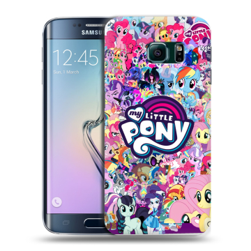 Силиконовый чехол на Samsung Galaxy S6 Edge с принтом My little pony Дружба чудо Силиконовый чехол на Samsung Galaxy S6 Edge с принтом My little pony Дружба чудо