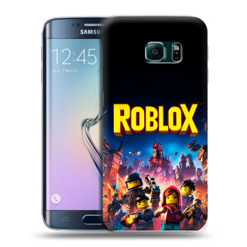 Силиконовый чехол на Samsung Galaxy S6 Edge с принтом Roblox Роблокс Силиконовый чехол на Samsung Galaxy S6 Edge с принтом Roblox Роблокс