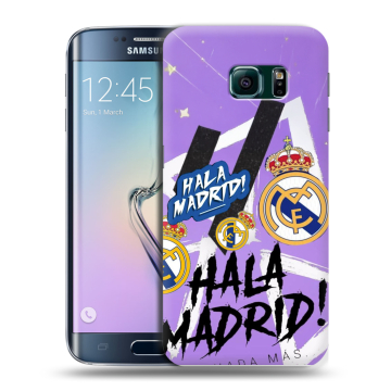 Силиконовый чехол на Samsung Galaxy S6 Edge с принтом Real Madrid Реал Мадрид Силиконовый чехол на Samsung Galaxy S6 Edge с принтом Real Madrid Реал Мадрид