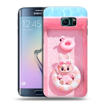 Силиконовый чехол на Samsung Galaxy S6 Edge с принтом Labubu Лабубу Силиконовый чехол на Samsung Galaxy S6 Edge с принтом Labubu Лабубу
