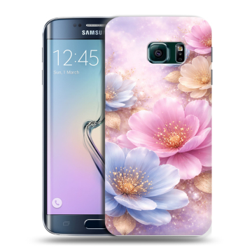Силиконовый чехол на Samsung Galaxy S6 Edge с принтом женский Силиконовый чехол на Samsung Galaxy S6 Edge с принтом женский