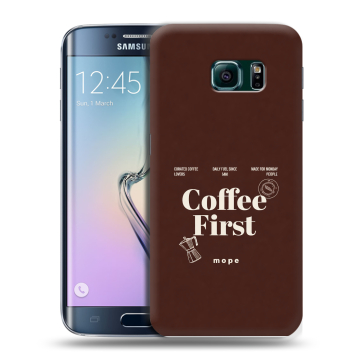 Силиконовый чехол на Samsung Galaxy S6 Edge с принтом женский Силиконовый чехол на Samsung Galaxy S6 Edge с принтом женский