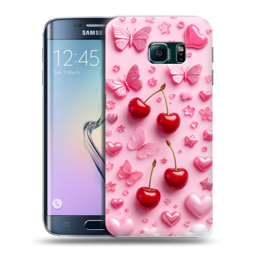 Силиконовый чехол на Samsung Galaxy S6 Edge с принтом для девочек Силиконовый чехол на Samsung Galaxy S6 Edge с принтом для девочек