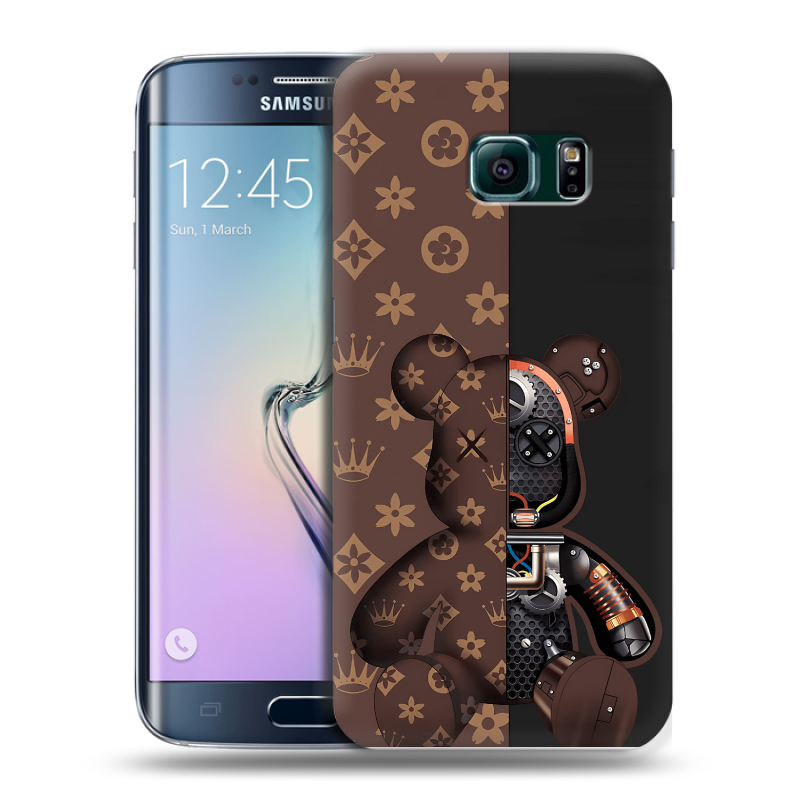 Силиконовый чехол на Samsung Galaxy S6 Edge с принтом Луи робот Силиконовый чехол на Samsung Galaxy S6 Edge с принтом Луи робот