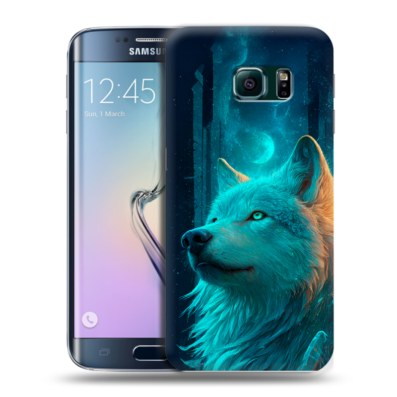 Силиконовый чехол на Samsung Galaxy S6 Edge с принтом бабочки саккура Силиконовый чехол на Samsung Galaxy S6 Edge с принтом бабочки саккура