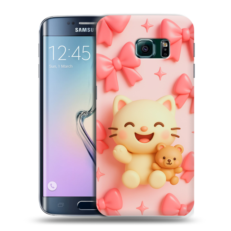 Силиконовый чехол на Samsung Galaxy S6 Edge с принтом для девочек Силиконовый чехол на Samsung Galaxy S6 Edge с принтом для девочек