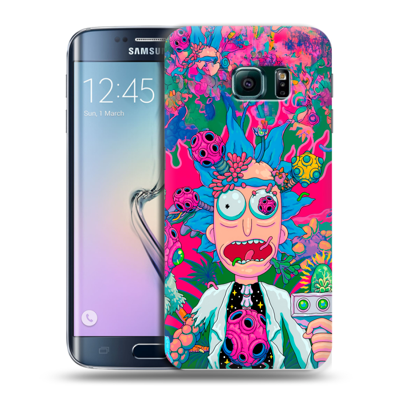 Силиконовый чехол на Samsung Galaxy S6 Edge с принтом Рик и Морти Rick Morty Силиконовый чехол на Samsung Galaxy S6 Edge с принтом Рик и Морти Rick Morty