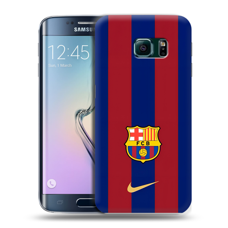 Силиконовый чехол на Samsung Galaxy S6 Edge с принтом Барселона Barcelona Силиконовый чехол на Samsung Galaxy S6 Edge с принтом Барселона Barcelona