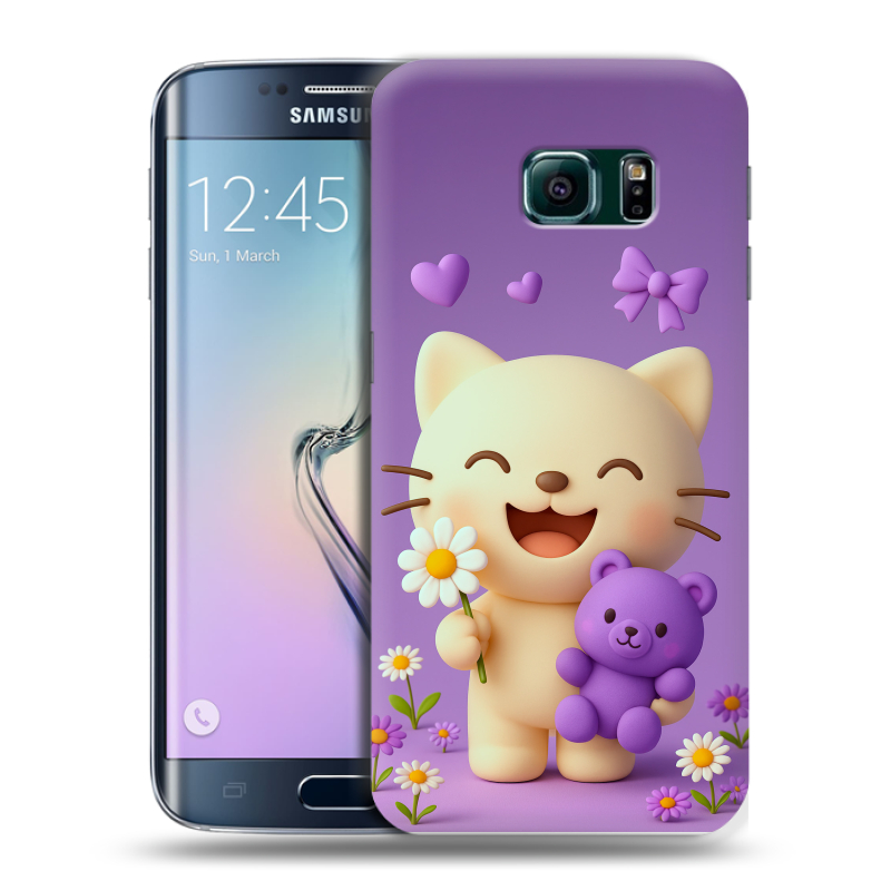 Силиконовый чехол на Samsung Galaxy S6 Edge с принтом для девочек Силиконовый чехол на Samsung Galaxy S6 Edge с принтом для девочек