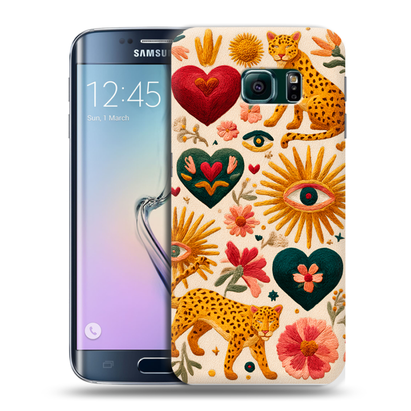 Силиконовый чехол на Samsung Galaxy S6 Edge с принтом Модный принт Силиконовый чехол на Samsung Galaxy S6 Edge с принтом Модный принт