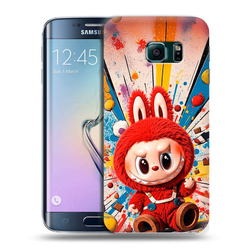 Силиконовый чехол на Samsung Galaxy S6 Edge с принтом Labubu Лабубу Силиконовый чехол на Samsung Galaxy S6 Edge с принтом Labubu Лабубу