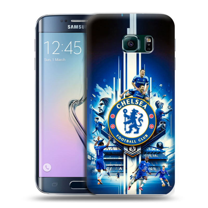 Силиконовый чехол на Samsung Galaxy S6 Edge с принтом Chelsea Челси Силиконовый чехол на Samsung Galaxy S6 Edge с принтом Chelsea Челси