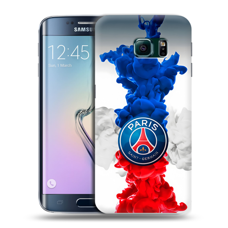 Силиконовый чехол на Samsung Galaxy S6 Edge с принтом PSG ПСЖ Силиконовый чехол на Samsung Galaxy S6 Edge с принтом PSG ПСЖ