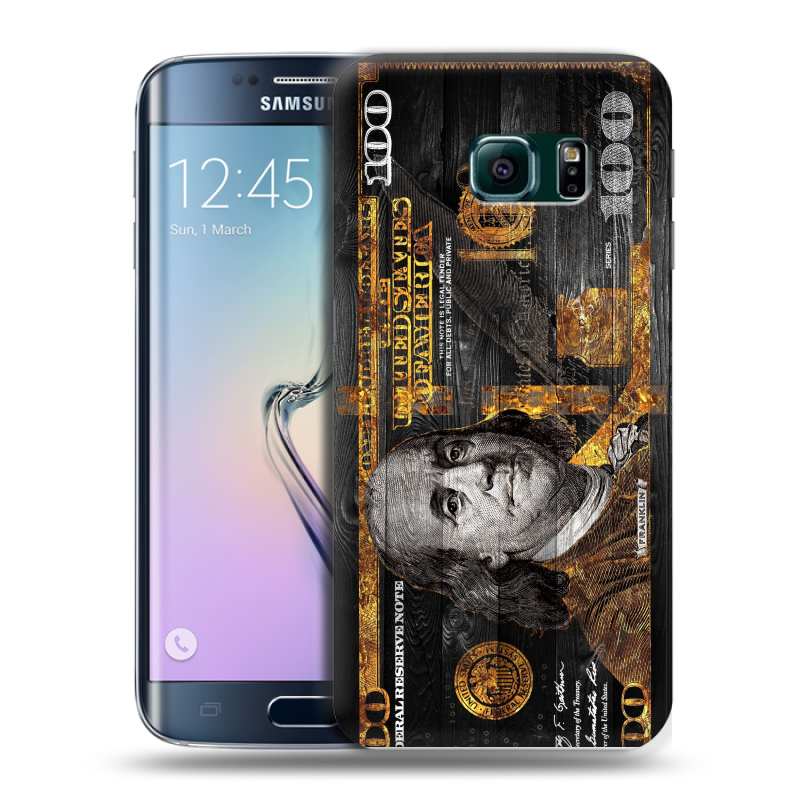Силиконовый чехол на Samsung Galaxy S6 Edge с принтом Доллар деньги Силиконовый чехол на Samsung Galaxy S6 Edge с принтом Доллар деньги