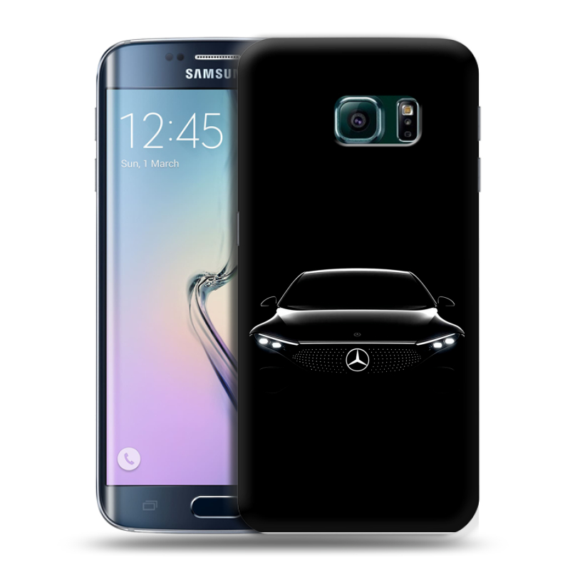 Силиконовый чехол на Samsung Galaxy S6 Edge с принтом Mercedes Мерседес Силиконовый чехол на Samsung Galaxy S6 Edge с принтом Mercedes Мерседес
