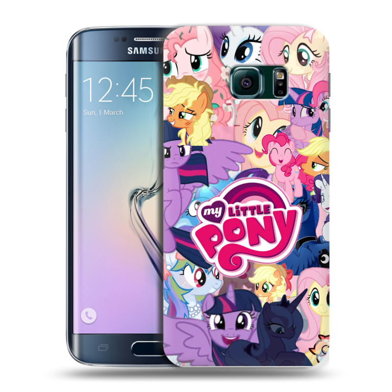 Силиконовый чехол на Samsung Galaxy S6 Edge с принтом My little pony Дружба чудо Силиконовый чехол на Samsung Galaxy S6 Edge с принтом My little pony Дружба чудо
