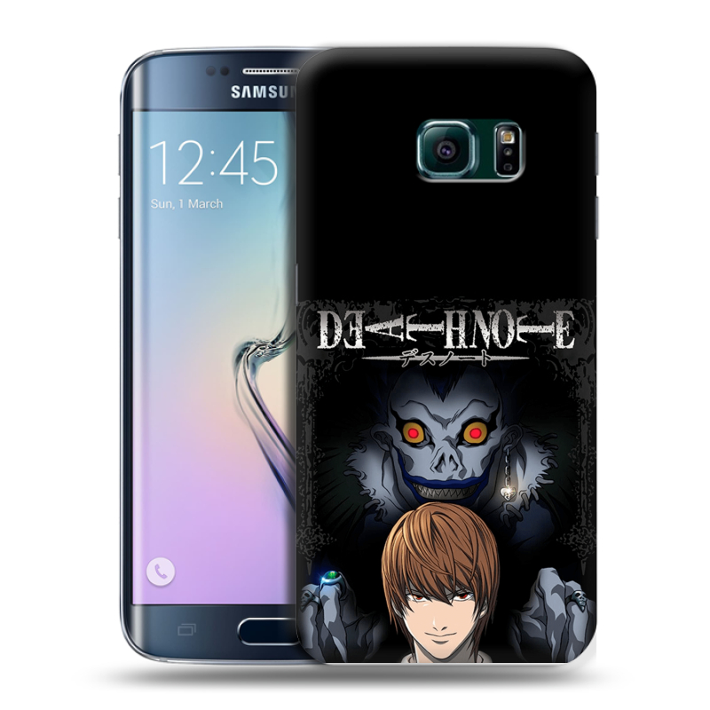 Силиконовый чехол на Samsung Galaxy S6 Edge с принтом Death note Тетрадь смерти Силиконовый чехол на Samsung Galaxy S6 Edge с принтом Death note Тетрадь смерти