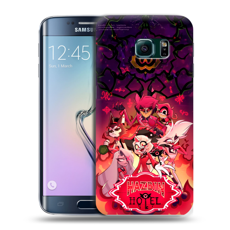 Силиконовый чехол на Samsung Galaxy S6 Edge с принтом Hazbin Hotel Отель Хазбин Силиконовый чехол на Samsung Galaxy S6 Edge с принтом Hazbin Hotel Отель Хазбин