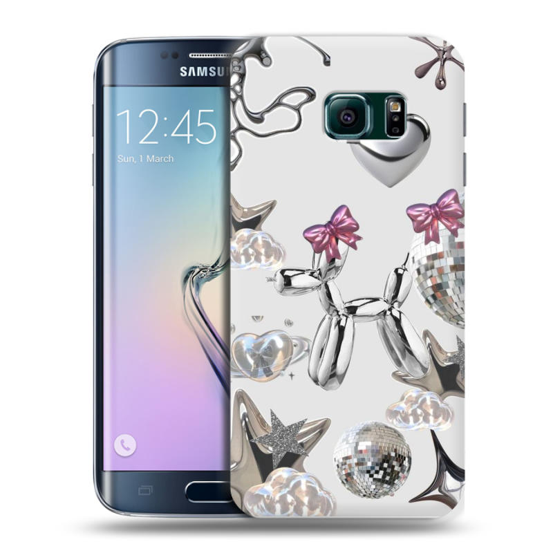 Силиконовый чехол на Samsung Galaxy S6 Edge с принтом Y2K Силиконовый чехол на Samsung Galaxy S6 Edge с принтом Y2K
