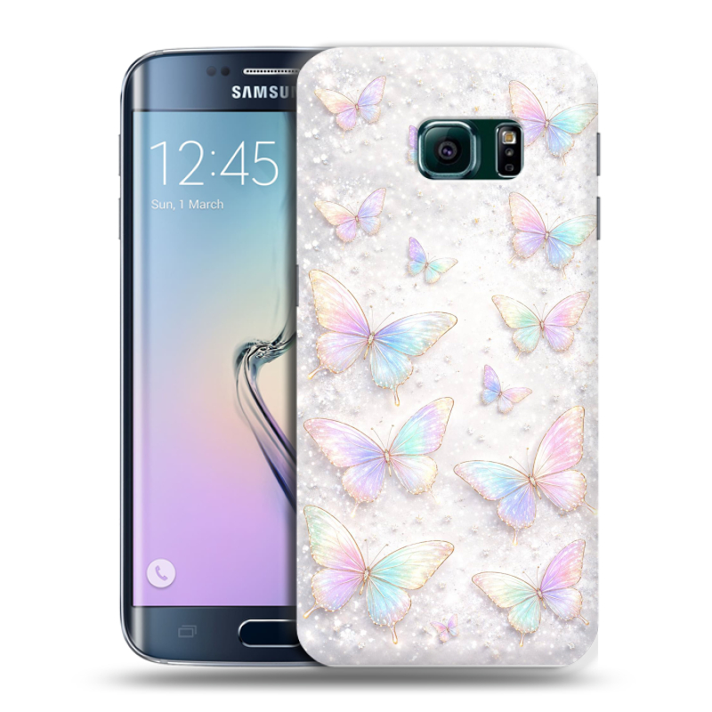Силиконовый чехол на Samsung Galaxy S6 Edge с принтом женский Силиконовый чехол на Samsung Galaxy S6 Edge с принтом женский