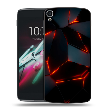 Пластиковый чехол на Alcatel One Touch Idol 3 (5.5) с принтом Яркие абстракции