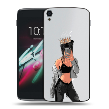 Пластиковый чехол на Alcatel One Touch Idol 3 (5.5) с принтом Женские принты