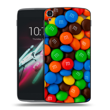 Пластиковый чехол на Alcatel One Touch Idol 3 (5.5) с принтом Конфеты