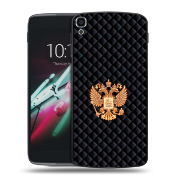 Пластиковый чехол на Alcatel One Touch Idol 3 (5.5) с принтом Герб России принт