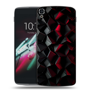 Пластиковый чехол на Alcatel One Touch Idol 3 (5.5) с принтом Абстракция